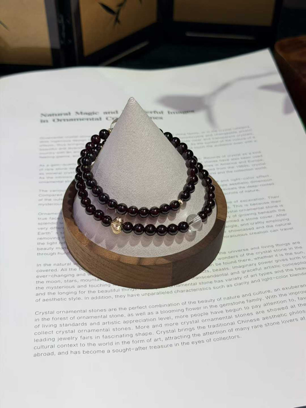 Garnet Clear Quartz Bracelet