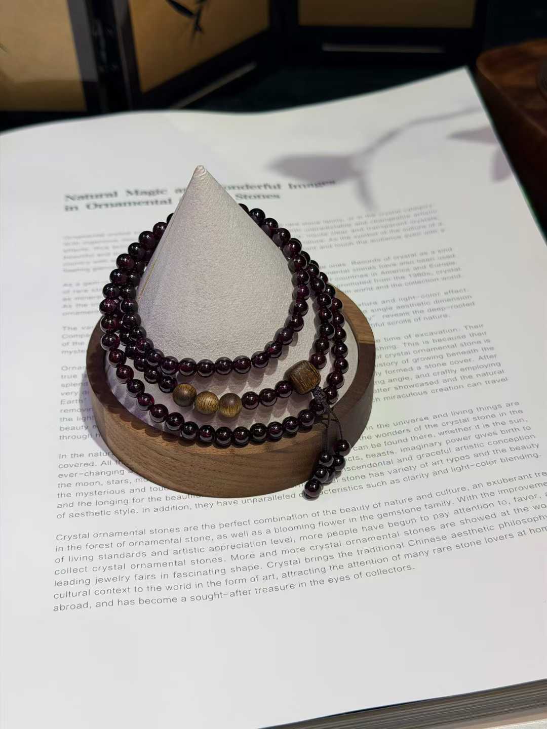 Garnet Agarwood Bracelet