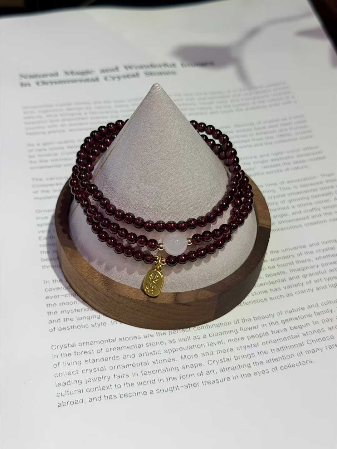 Garnet Milky Quartz Bracelet