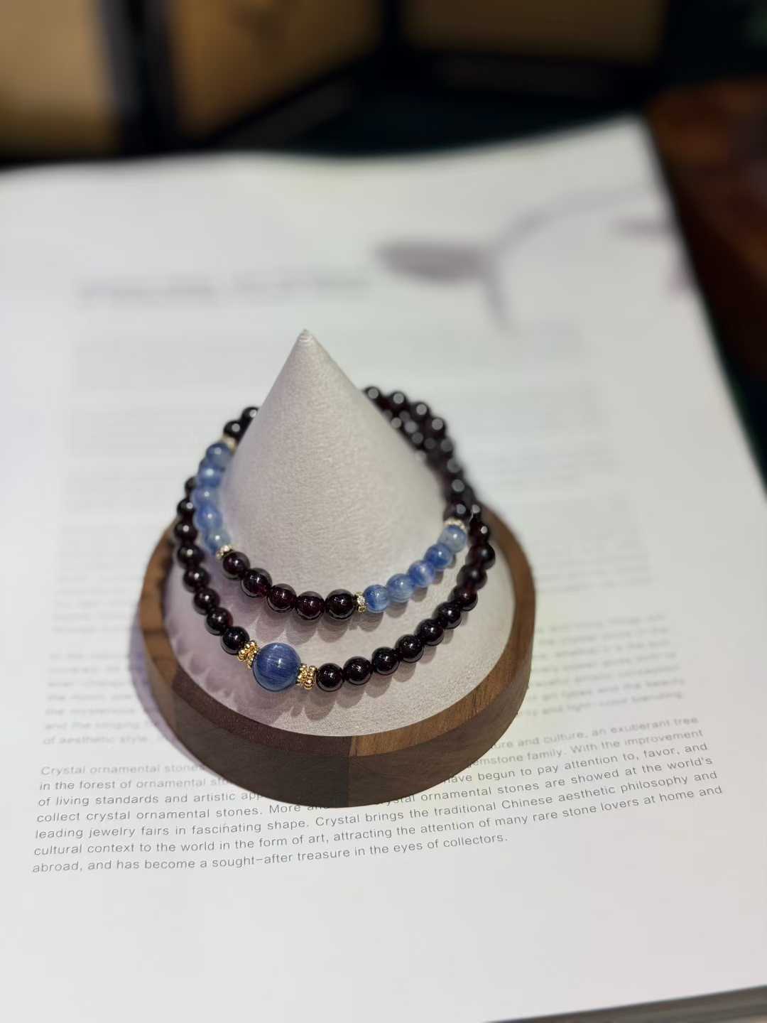 Garnet Kyanite Bracelet