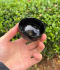 Starlight Midnight Black Shell-Inlay Petite Cup